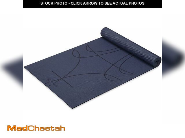 Lot 74-12633040 - Gaiam Yoga Mat - Alignment Print Premium 6mm Thick Non Slip Exercise &amp; Fitness Mat for All Types...