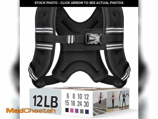 Lot 74-13550762 - Zeerun Weighted Vest for Women &amp; Men with Reflective Stripe and Adjustable Buckle, Comfortable &...