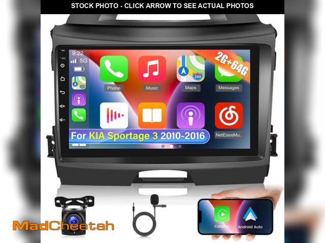 Lot 74-12431401 - [2+64G] Android 13 Car Radio for KIA Sportage 3 2010-2016 - Wireless Carplay and Android Auto - 9 In...