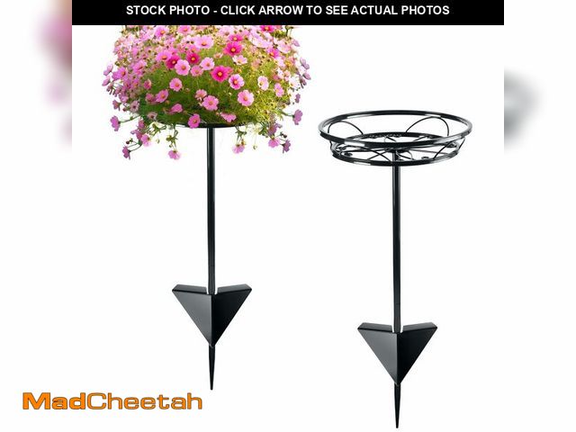 Lot 74-12978526 - Tellingyou 2 Pack Adjustable Outdoor Flower Pot Stand, Versatile Plant Stand Garden Stake for Displa...