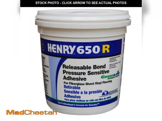 Lot 74-12412654 - Henry 650R 1 Gal. Releasable Bond Pressure Sensitive Adhesive - UNUSED