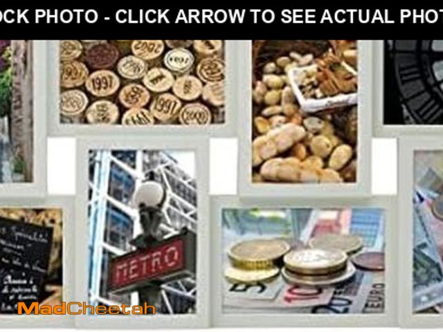 Lot 74-12367676 - Melannco 18 x 23 Inch 8 Opening Photo Collage Frame, Displays 4x6 and 6x4 Inch Photos, Gray - UNUSED