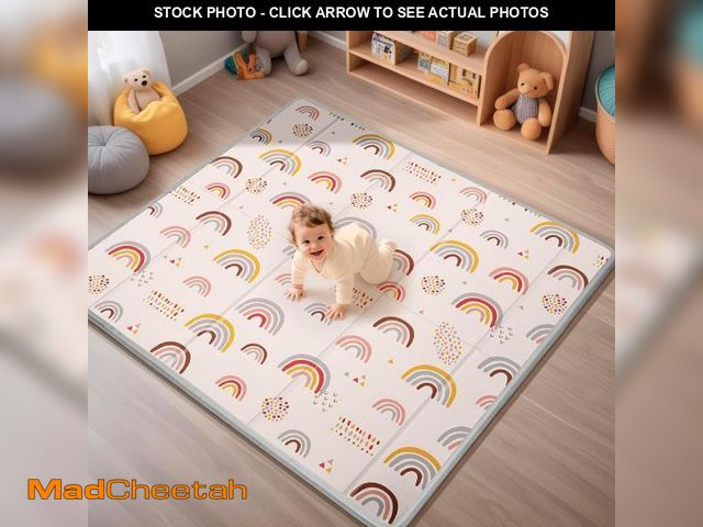 Lot 74-12510188 - Foldable Baby Play Mat, PIGLOG 50x50 Playpen Mat, Safe Foam Playmat for Tummy Time, Waterproof Playm...