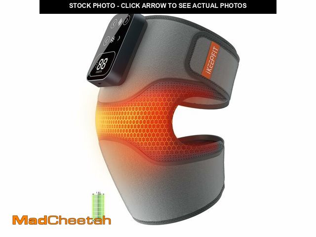 Lot 74-14268477 - IKEEPFIT Cordless Knee Massager with Heat Vibration for Pain Relief, MAXwarm 4.0[2026 Upgraded] - El...