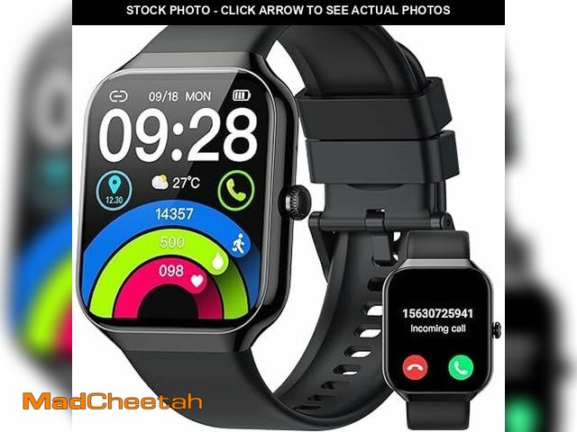 Lot 74-14272403 - Smart Watch (Answer/Make Call),1.96"HD Smartwatch for Men Women with Heart Rate/Sleep Monitor/Pedome...