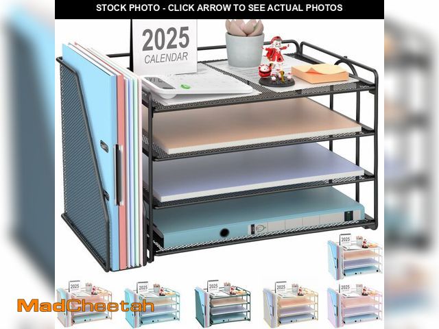 Lot 74-14147807 - gianotter 4-Tier Paper Organizer With Magazine Holder, Desk Organizers and Accessories, Desk Accesso...