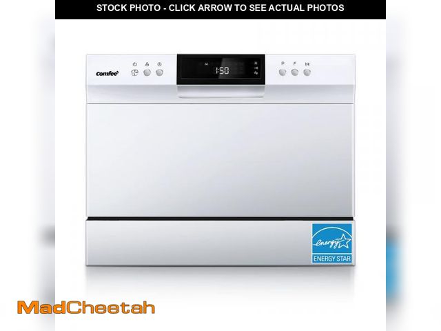Lot 74-12445093 - COMFEEÃ¢â¬ Portable Mini Dishwasher, Energy Star, Countertop, 6 Place Settings, with 8 Washing Prog...
