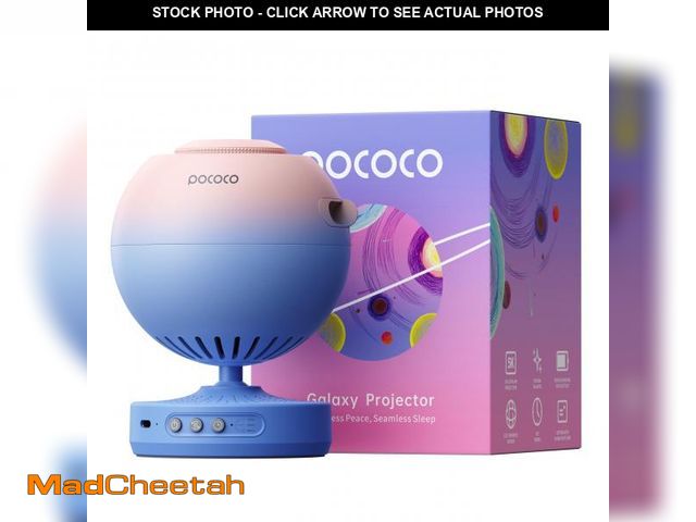 Lot 74-11555344 - POCOCO Galaxy Star Projector for Bedroom with Replaceable Optical Film Discs, Home Planetarium Night...