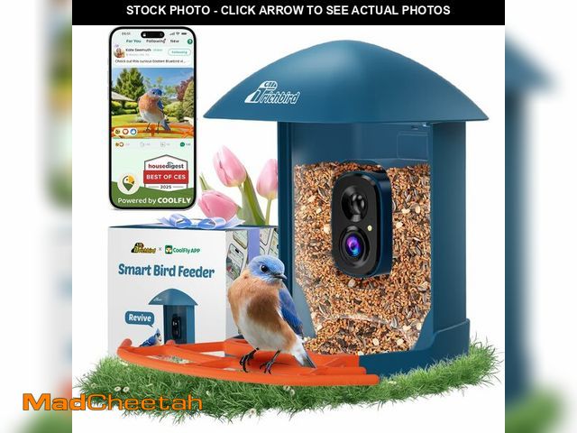 Lot 74-14213575 - Smart Bird Feeder with Camera, 2K HD Birdwatching Camera with AI Identify Bird Species &amp; Solar P...