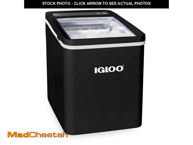 Lot 74-14467084 - IGLOO 26-Pound Automatic Portable Countertop Ice Maker Machine, Black IGLICEBNH26BK - UNUSED