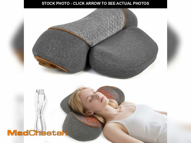Lot 74-14207567 - Cordless Heated Neck Massager Pillow for Pain Relief Deep Tissue, 3-in-1 Rechargeable Neck Cervical ...
