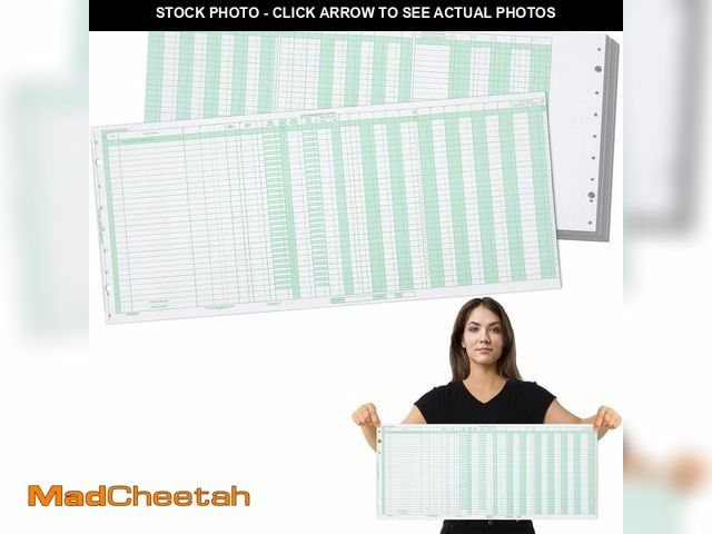 Lot 74-13045916 - Skyygemm 40 Pcs General Expense Journal Sheet 25 3/8" x 11" Ledger Sheets Cash Disbursement Journal ...