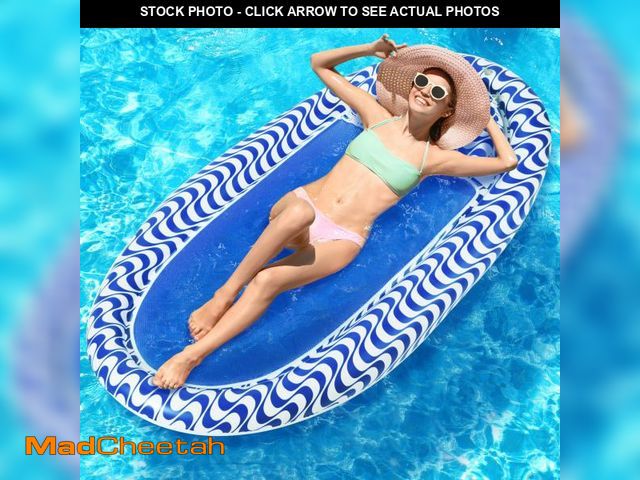Lot 74-12315025 - Water Hammock, Pool Floaties for Adults, 4-in-1 Lake Beach Floating Loungers for Swimming Pool, Thic...