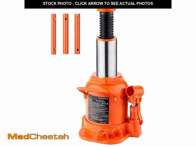Lot 74-14316833 - SKYSHALO Hydraulic Bottle Jack, 20 Ton/44092 lbs. Welded Bottle Jack w/ 6.69 in.-12.6 in. Lifting Ra...