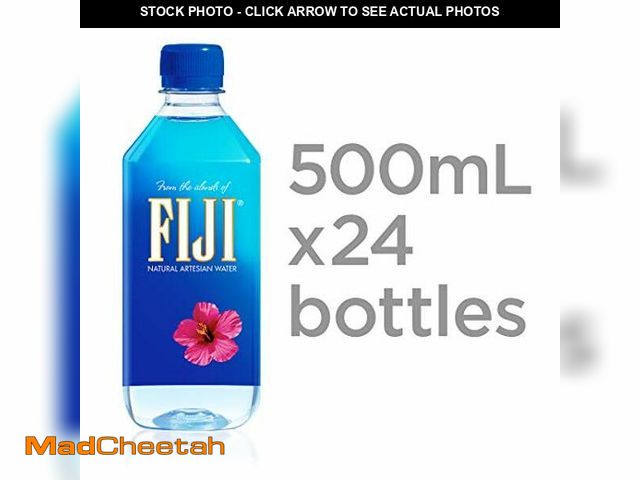 Lot 74-12761810 - FIJI Natural Artesian Bottled Water 500mL / 16.9 Fl Ounce (Pack of 24) - 100% Natural Electrolytes -...
