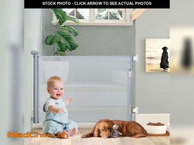 Lot 74-12420361 - Hawsaiy Retractable Baby Safety Gate for Baby and Pet Extends to 71" Wide 35" Tall Child Safety Gate...