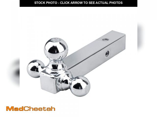 Lot 74-11792068 - BRIDGELAND 1-7/8 in., 2 in., 2-5/16 in. Chrome Adjustable Tri-Ball Hitch - UNUSED