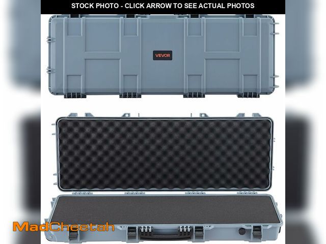 Lot 74-12787163 - VEVOR Rifle Case, Rifle Hard Case with 4 Layers Fully-protective Foams, 42 inch Lockable Gun Storage...