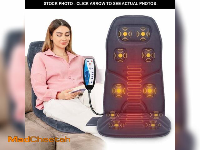 Lot 74-12669112 - Comfier Massage Seat Cushion with Heat for Back Pain Relief, Back Chair Massager, Massage Pad for Ho...