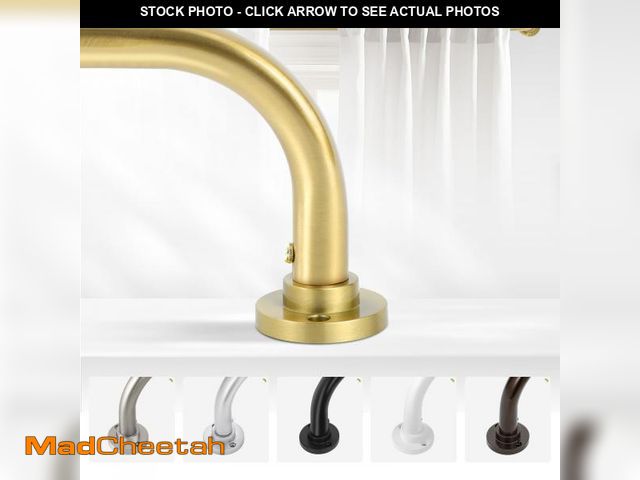 Lot 74-12313651 - TANGWIN Gold Wrap Around Curtain Rods 36 to 72 Inch:Blackout Heavy duty Adjustable Window Curtain Ro...