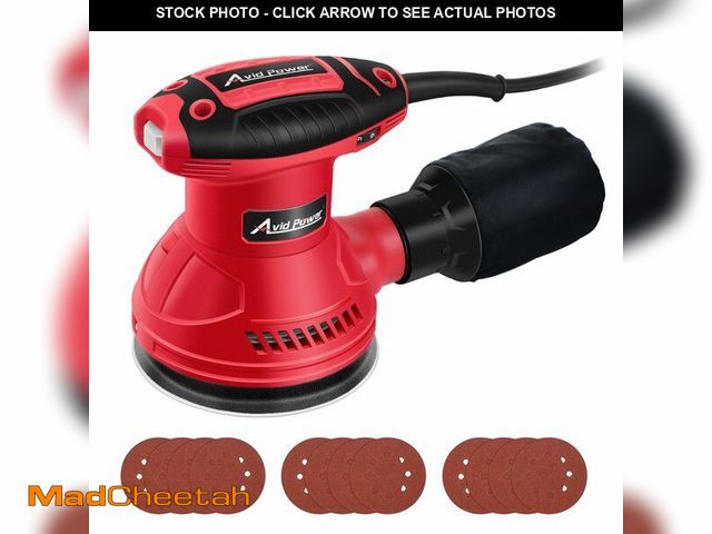 Lot 74-12698412 - AVID POWER Orbital Sander 3.0 Amp 5 Inch Electric Sander Tool 6 Variable Speeds Random Orbit Sander ...