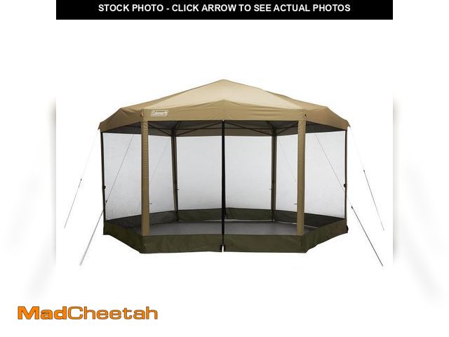 Lot 74-12161439 - *SEE DETAILS* Coleman Back Home Screened Canopy Tent with Instant Setup, Outdoor Gazebo for Bug-Free...