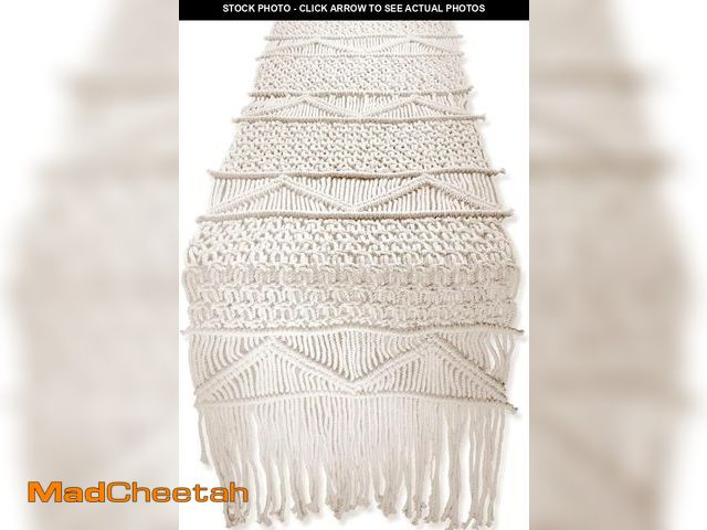 Lot 74-12331815 - *SEE DETAILS* SnugLife Macrame Table Runner Long | Boho Table Runner | Wedding Table Decor | Vintage...