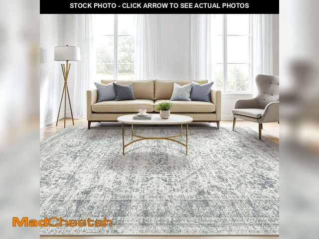 Lot 74-14307662 - UERMEI 8'x10' Washable Area Rugs for Living Room, Modern Abstract Printed Carpet, Non Slip Indoor Ru...