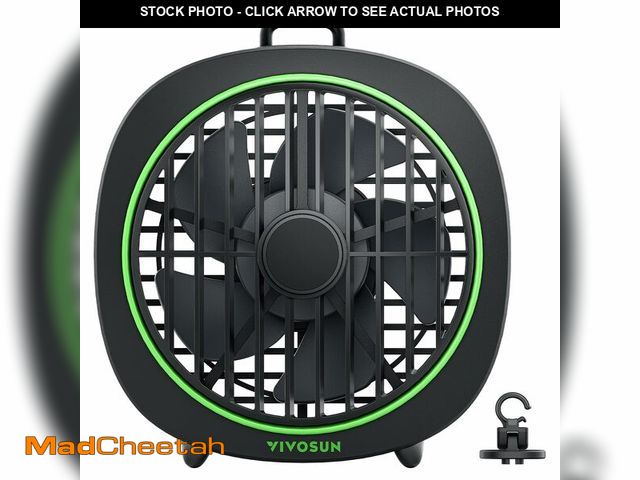 Lot 74-14273879 - VIVOSUN AeroWave D4, 4Ã¢â¬Â Grow Tent Clip Fan with Detachable Hook, 3-Speed Strong &amp; Quiet Ai...