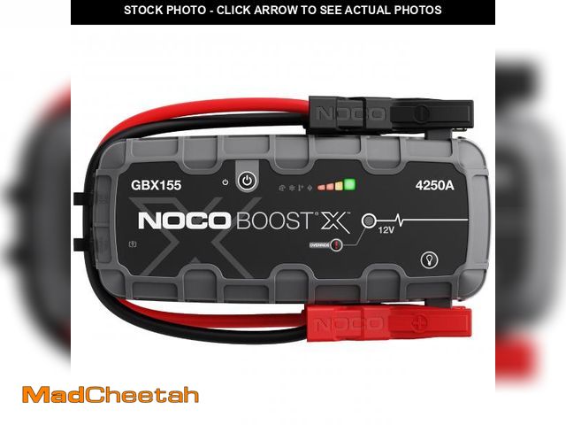 Lot 74-11554411 - NOCO Boost X GBX155 4250A 12V UltraSafe Portable Lithium Jump Starter, Car Battery Booster Pack, USB...