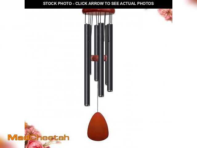 Lot 74-11547694 - Bursvik 28" Black Wind Chimes for Mothers Day, Decorative Wind Chimes for Outside, Memorial Windchim...