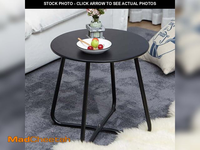 Lot 74-14585201 - Grand Patio Outdoor&amp;Indoor Steel Patio Side Table, Weather Resistant Outdoor Small Round End Tab...