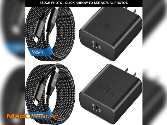 Lot 74-12322769 - *SEE DETAILS* 45W Super Fast Charger USB C, 45 Watt Type-C Android Phone Charger Fast Charging Block...
