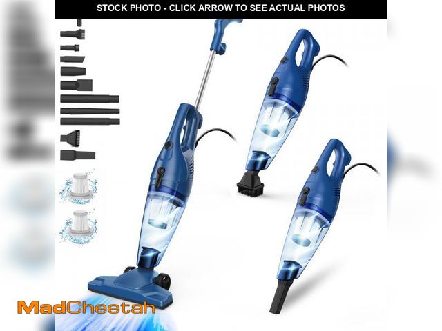 Lot 74-12434651 - Corded Vacuum Cleaner, 12-in-1 Vacuum Cleaners for Home 15Kpa Power Suction Lightweight Stick Vacuum...