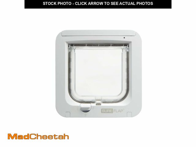 Lot 74-12717518 - SureFlap - Sure Petcare Microchip Cat Flap, White, Scans Pet's ID on Entry, Check Your Cat's Size,Fl...