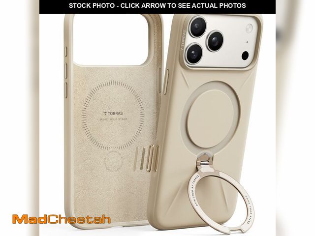 Lot 74-12718029 - TORRAS Ostand Q3 Silicone for iPhone 17 Pro Max Case, Fit for MagSafe, 360 Spin Kickstand Holder, So...