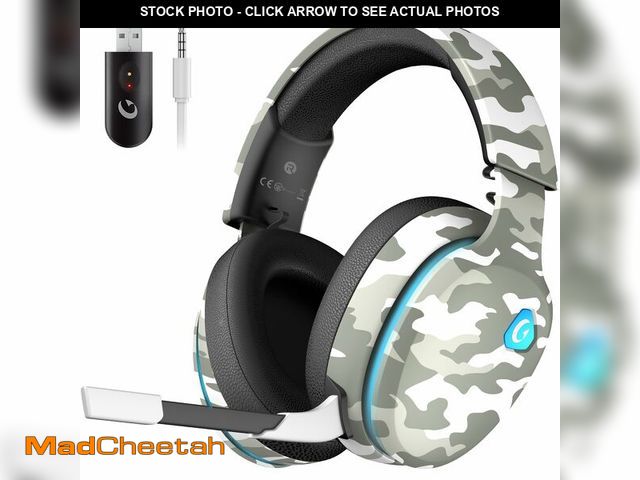 Lot 74-12712498 - Gtheos 2.4GHz Wireless Gaming Headset for PS5, PS4 Fortnite &amp; Call of Duty/FPS Gamers, PC, Ninte...