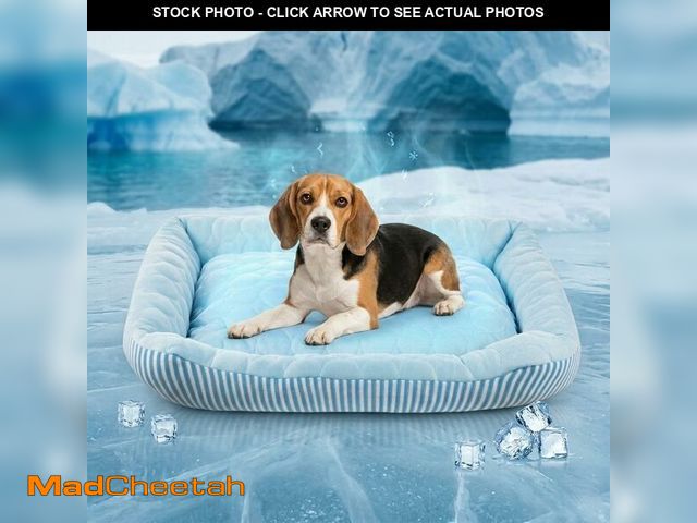 Lot 74-14424955 - Cooling Dog Bed for Large Medium Small Dogs, Breathable Dog Cooling Mat with Self Cooling Ice Silk F...