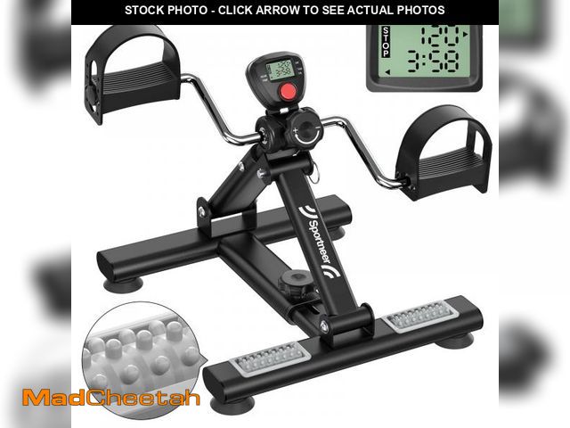 Lot 74-11555416 - Portable Under Desk Pedal Exerciser: Sportneer Low Resistance Exercise Bike Folding Indoor Exercise ...