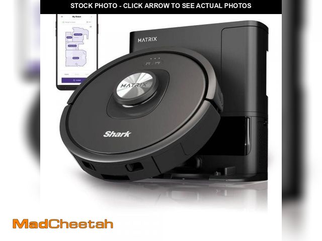 Lot 74-12032501 - Shark Matrix Self Emptying 13.39 in. Robotic Vacuum with Smart Navigation Self-Cleaning Brushroll in...