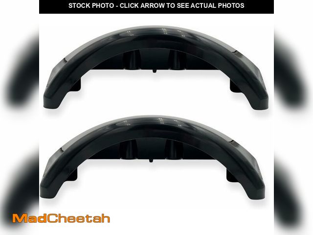 Lot 74-13697167 - Tie Down | 2 Pack Black Plastic Bracket-Less Plastic Trailer Fender for up to 12 in. Wheels (26.18" ...