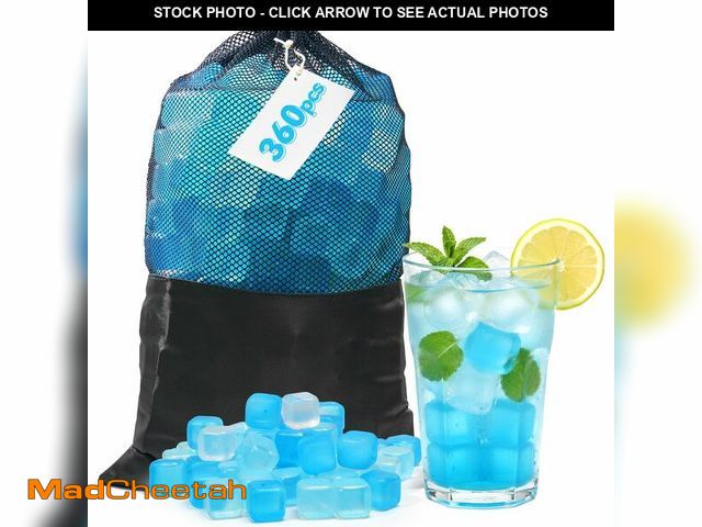 Lot 74-14150992 - Nilpferd 360 Pack Reusable Ice Cubes for Drinks, BPA-Free Ice Packs for Lunch Boxes, Coolers, Refree...