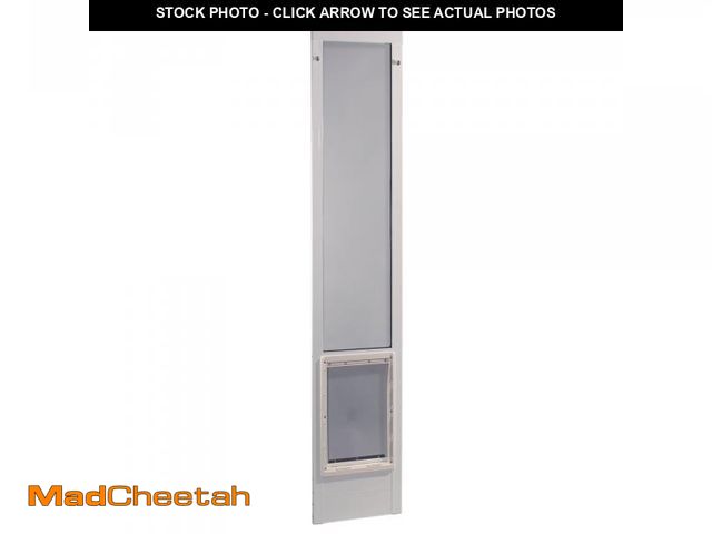 Lot 74-12516449 - *SEE DETAILS* Ideal Pet Products Aluminum Pet Patio Door, Adjustable Height 77-5/8" to 80-3/8", 15" ...