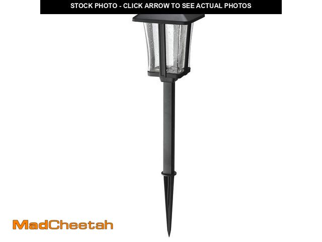 Lot 74-12692362 - Hampton Bay Callaway Black Integrated LED Weather Resistant Outdoor Solar Path Light (4-Pack) - UNUS...