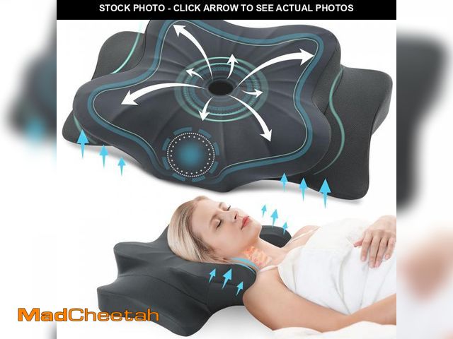 Lot 74-11848453 - DONAMA Cervical Pillow for Neck and Shoulder,Contour Memory Foam Pillow,Ergonomic Neck Support Pillo...
