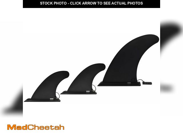 Lot 74-12497550 - Anfyko Paddle Board Fins Replacement Set of 3 (1P 9" &amp; 2P 5"), Side Fins Fit 0.9inch (23mm) Open...