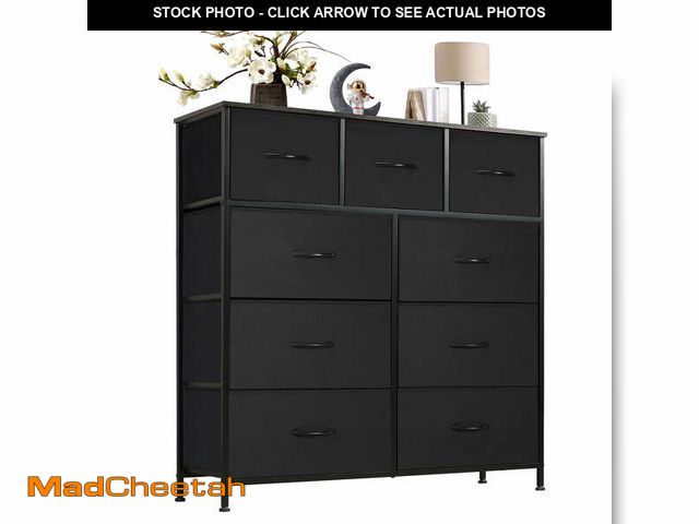 Lot 74-13766454 - CONCETTA 9-Drawer Fabric Dresser, TV Cabinet Sideboard, Storage Organizer Cabinet for Living Room, B...