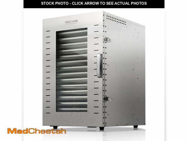 Lot 74-14371951 - CERCKER Commercial Food-Dehydrator Machine 16 Trays, 27.28ft Industrial-Dehydrator Large Capacity, 7...