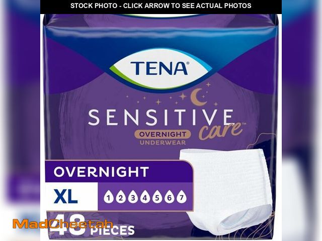 Lot 74-14582155 - TENA Sensitive Care Overnight Incontinence Underwear XXL 47-66in 48ct - UNUSED
