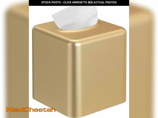 Lot 74-11552899 - Livelab Tissue Box Cover, Square Metal Tissue Box Holder Modern Decor Facial Napkin Holder Tissue Bo...